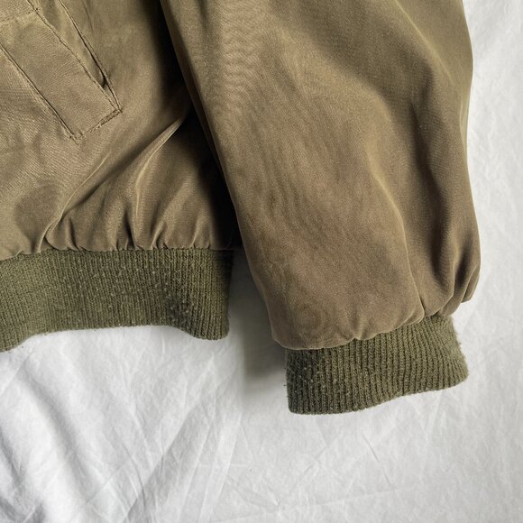 Weatherproof Garment Company men's coat w/ fleece lining, olive, size L - Picture 2 of 6